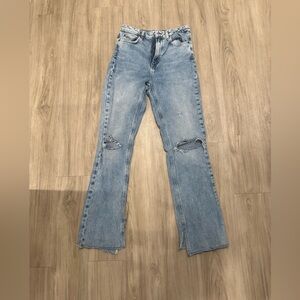 ZARA blue high waisted jeans